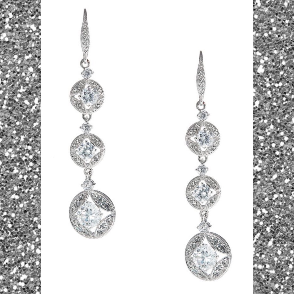 Elegant Silver Drop Earrings